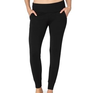 NWT Beyond Yoga Cozy Fleece Foldover Long Sweatpants